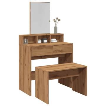 Dressing Stool Artisan Oak | Stylish Engineered Wood Design