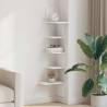 Wall Corner Shelf White 32x32x127.5 cm - Durable Design