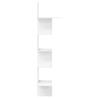 Wall Corner Shelf White 32x32x127.5 cm - Durable Design