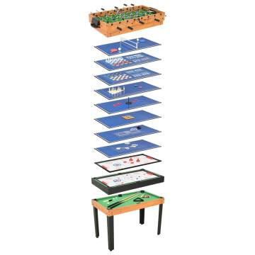 15-in-1 Multi Game Table | Fun for All Ages | Maple Finish