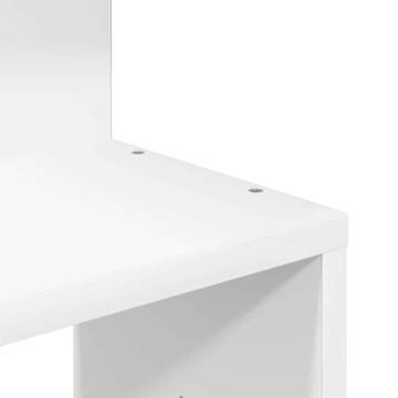 Wall Corner Shelf White 32x32x127.5 cm - Durable Design