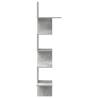 Wall Corner Shelf Concrete Grey - Stylish Engineered Wood Design