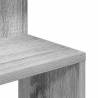 Wall Corner Shelf Grey Sonoma - 32x32x127.5 cm Engineered Wood