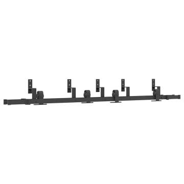 Sliding Door Hardware Kit 200 cm - Steel Black | HipoMarket