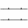 Sliding Door Hardware Kit 200 cm - Steel Black | HipoMarket