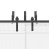 Sliding Door Hardware Kit 152.5 cm Steel Black - HipoMarket