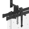 Sliding Door Hardware Kit 152.5 cm Steel Black - Durable & Reliable