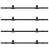 Sliding Door Hardware Kit 152.5 cm - Steel Black