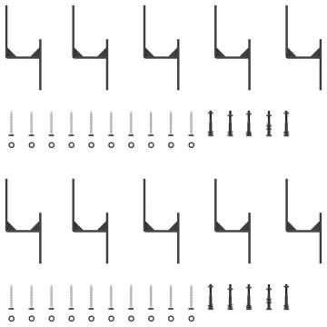 Sliding Door Hardware Kit 183 cm - Durable & Easy Install