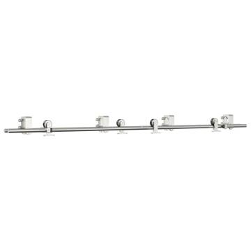 Sliding Door Hardware Kit 200 cm Stainless Steel - Durable & Quiet