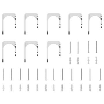 Sliding Door Hardware Kit 200 cm - Stainless Steel Silver