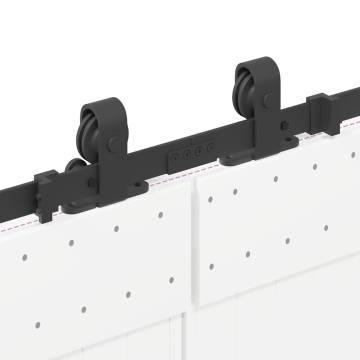 Sliding Door Hardware Kit 152.5 cm - Steel Black | HipoMarket