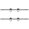 Sliding Door Hardware Kit 183 cm - Steel Black | HiPoMarket