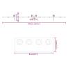 Sliding Door Hardware Kit 200 cm - Steel Black | Hipo Market