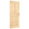 Sliding Door with Hardware Set - Solid Pine 85x210 cm | HipoMarket