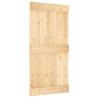 Solid Pine Sliding Door 100x210 cm with Hardware Set | HipoMarket