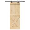  Sliding Door with Hardware Set 85x210 cm Solid Wood Pine Size 85 x 210 cm (152.5 cm) Quantity in Package 1 Model cross design 