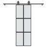  Sliding Door with Hardware Set 76x205 cm Tempered Glass&Aluminium Size 76 x 205 cm (200 cm) Quantity in Package 1 Model 3x2 grids Pattern matt 