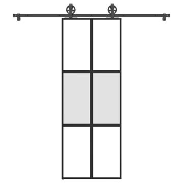 Modern Sliding Door - Tempered Glass & Aluminium 76x205 cm