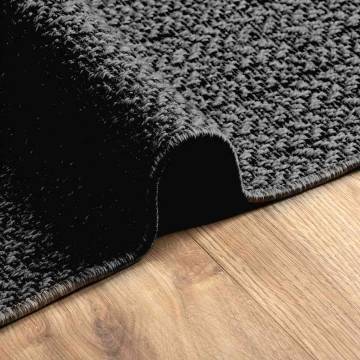 Rug ZIZUR Anthracite 80x250 cm Jute Look - Indoor & Outdoor