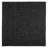 Rug ZIZUR Anthracite 120x120 cm - Jute Look for Indoor & Outdoor