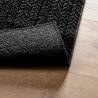 Rug ZIZUR Anthracite 120x120 cm - Jute Look for Indoor & Outdoor