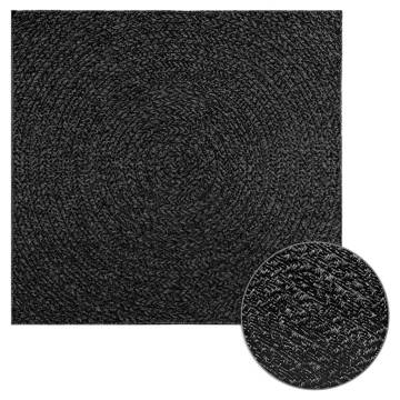 Rug ZIZUR Anthracite 120x120 cm - Durable Indoor & Outdoor Mat