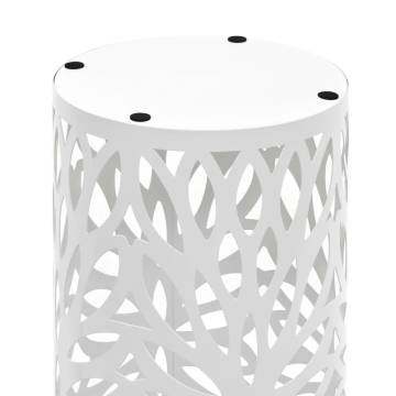 Elegant White Umbrella Stand with Leaves Design | HipoMarket