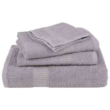 Guest Towels 2 pcs Grey 30x50 cm 100% Cotton | Hipo Market