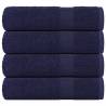  Shower Towels 4 pcs Navy Blue 70x140 cm 360 gsm 100% Cotton Colour navy blue Size 70 x 140 cm Quantity in Package 4 