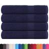 Sauna Towels 4 pcs Navy Blue - 80x200 cm 100% Cotton