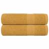  Shower Towels 2 pcs Gold 70x140 cm 360 gsm 100% Cotton Colour gold Size 70 x 140 cm Quantity in Package 2 