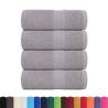 Guest Towels 4 pcs Grey 30x50 cm - 100% Cotton Luxury