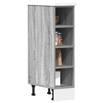 Grey Sonoma Bottom Cabinet - Durable & Compact Storage Solution