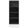 Bottom Cabinet Black 30x44.5x81.5 cm - Durable Engineered Wood