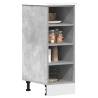  Bottom Cabinet Concrete Grey 30x44,5x81,5 cm Engineered Wood Colour concrete grey Quantity in Package 1 Model 1x bottom cabinet (4 shelves) 30 cm Number of 