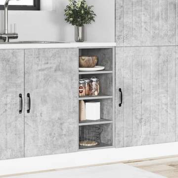 Bottom Cabinet Concrete Grey | Durable Engineered Wood Storage