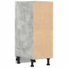 Bottom Cabinet Concrete Grey | Durable Engineered Wood Storage