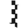 Wall Corner Shelf Black - Stylish & Space-Saving Design