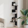 Wall Corner Shelf Black - Stylish & Space-Saving Design