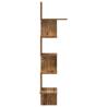 Wall Corner Shelf - Old Wood 32x32x127.5 cm | Hipomarket UK