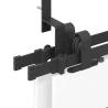 Sliding Door Hardware Kit 183 cm Steel Black | Hipomarket UK