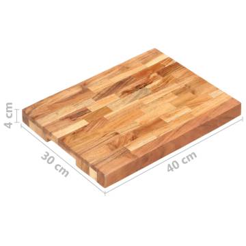 Solid Acacia Chopping Board 40x30x4 cm - Durable & Unique