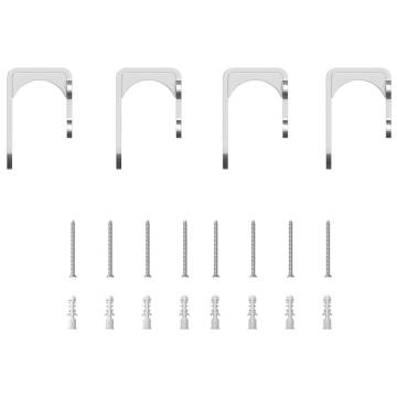 Sliding Door Hardware Kit 200 cm - Stainless Steel Silver