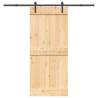  Sliding Door with Hardware Set 90x210 cm Solid Wood Pine Size 90 x 210 cm (213.5 cm) Quantity in Package 1 