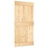 Sliding Door with Hardware Set - Solid Pine 100x210 cm