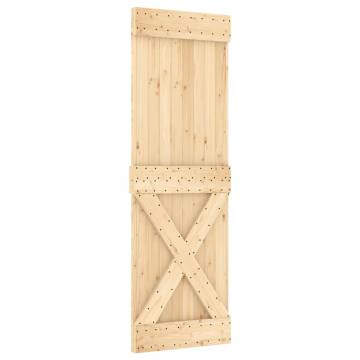 Solid Wood Pine Sliding Door with Hardware Set | 70x210 cm