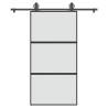  Sliding Door with Hardware Set 102,5x205 cm Tempered Glass&Aluminium Size 102.5 x 205 cm (183 cm) Quantity in Package 1 Model 2 horizontal bars Pattern matt 