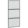 Stylish Sliding Door Set 102.5x205 cm - Tempered Glass & Aluminium