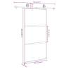 Stylish Sliding Door Set 102.5x205 cm - Tempered Glass & Aluminium